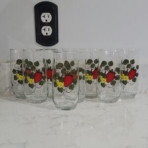 Vintage Sears 'Strawberry" Glasses